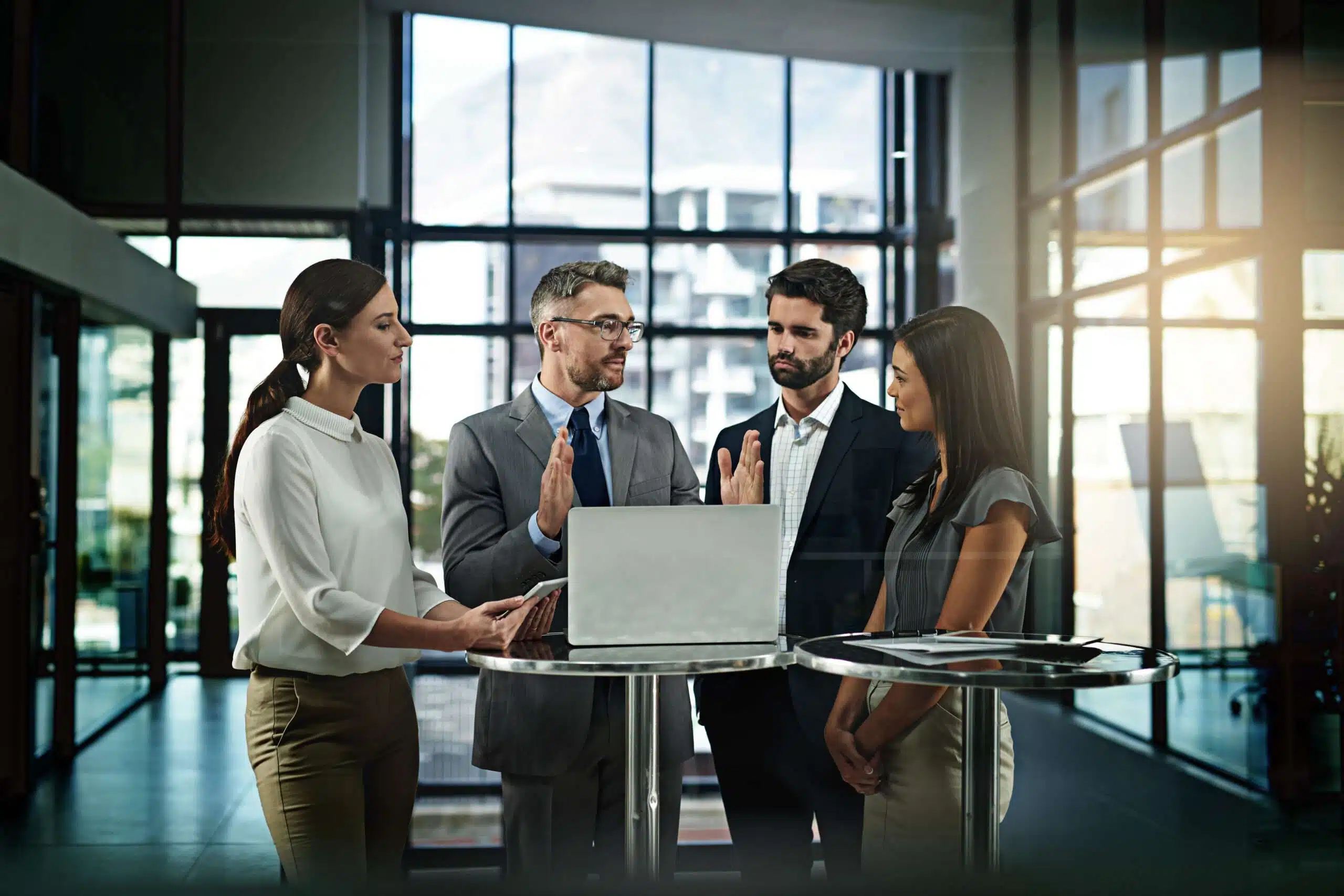 I think its time to expand. Shot of a group of businesspeople me
